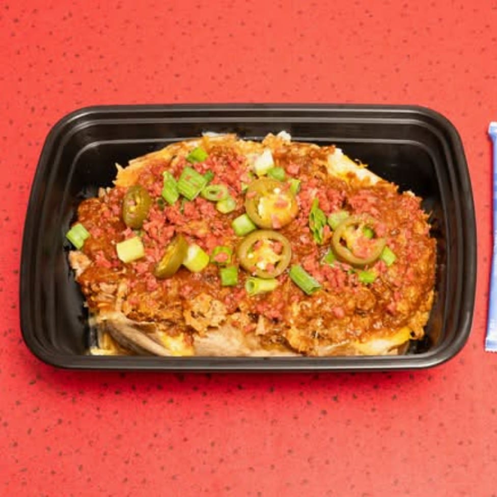 All Toppings (No Meat) Baked Potato.